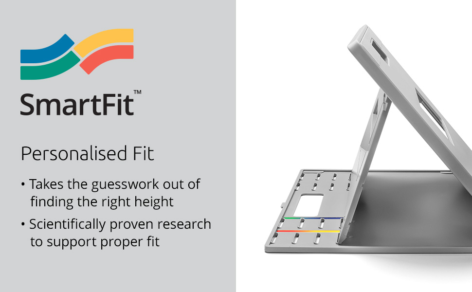 Підставка для ноутбука Kensington EasyRiser Go: регульована висота та кут, вентиляційні отвори, антиковзаючі накладки (до 17 дюймів)