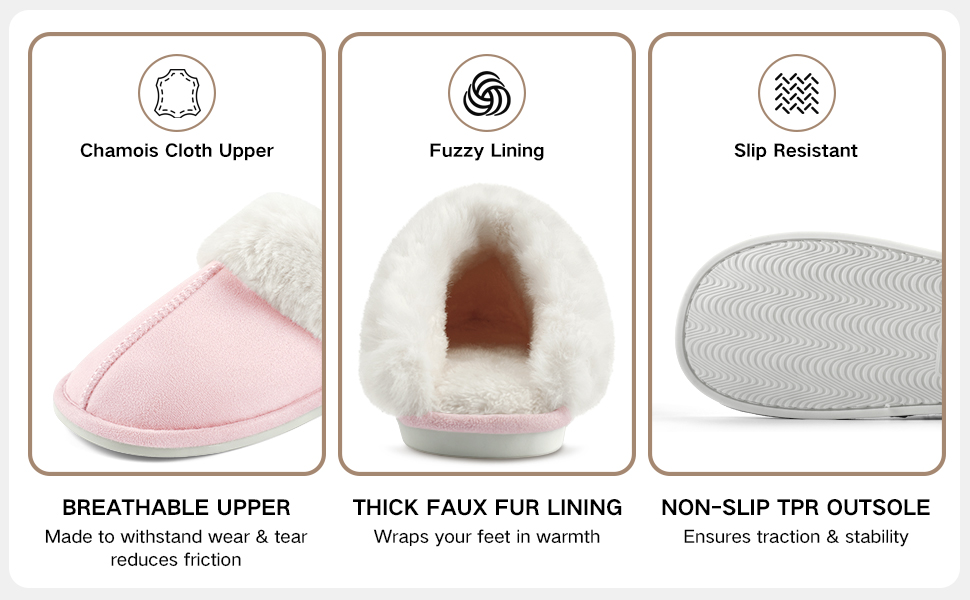 Домашні тапочки RUVVDR для жінок, зимові, теплі, з піною Memory Foam, пухнасті, м'які, з антиковзким покриттям, для дому та вулиці, 38/39 EU, бежеві