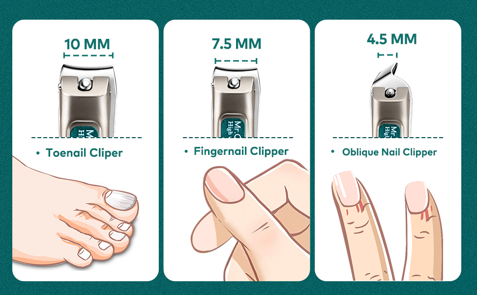 Набір для манікюру Mr. Green: 3 шт. кусачки для нігтів, пінцет, Solingen Edelstahl, шкіряний футляр