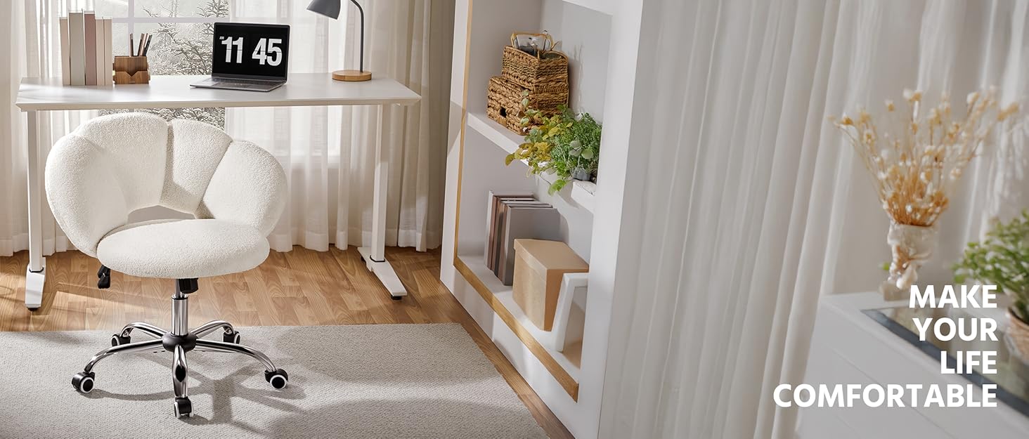 Офісне крісло Yaheetech без підлокітників, поворотне, на роликах, регульоване по висоті, арт-декор коричневе, штучна шкіра