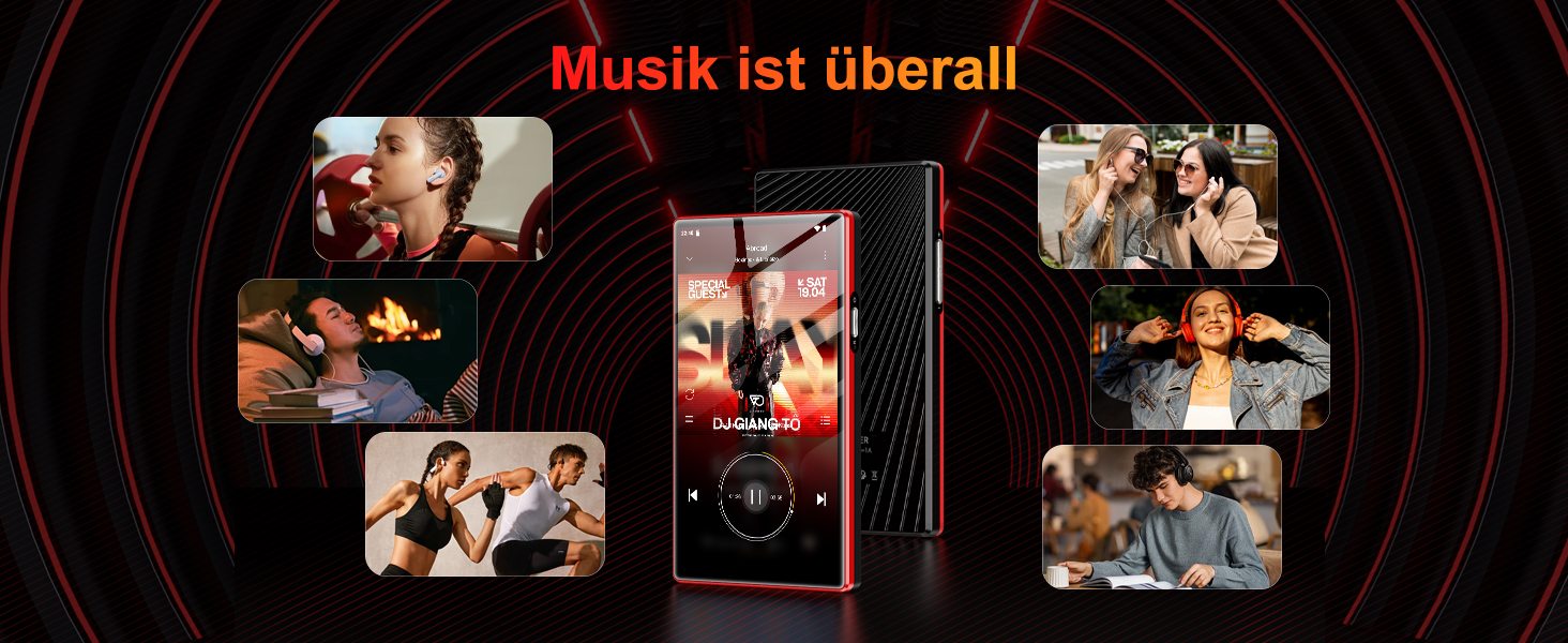 MP3 плеєр Oilsky 160GB з Bluetooth, WiFi, Android 13, 5