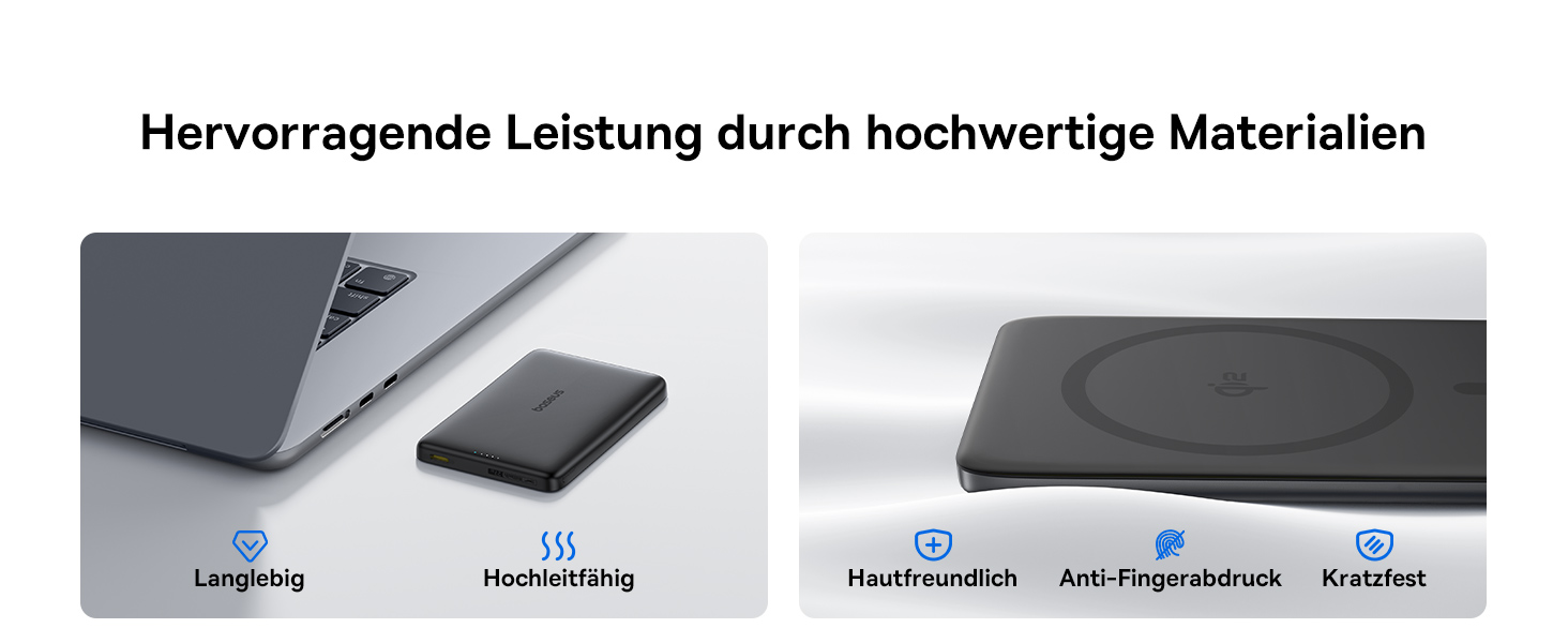 Power Bank Baseus Picogo AM41: 10000mAh, 15W Qi2 Magsafe, PD 27W, USB-C, для iPhone 17/16/15/14/13/12 (Чорний)