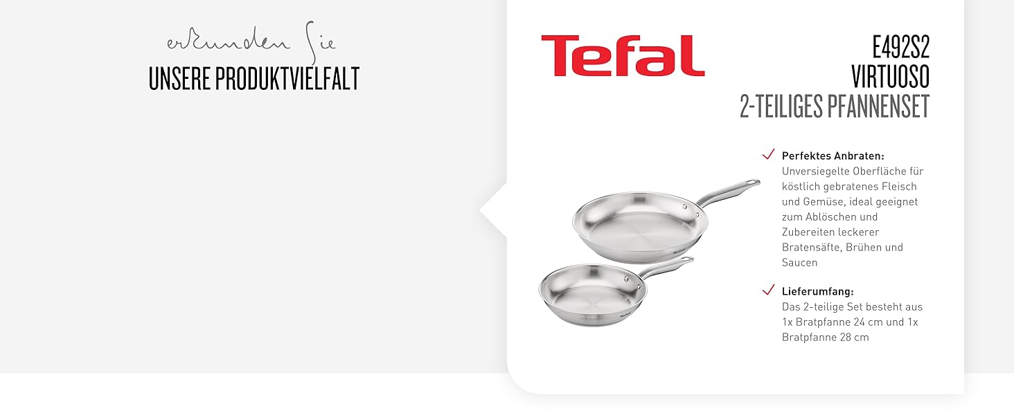 Сковорода Tefal Jamie Oliver Cook Smart 24 см з нержавіючої сталі, індукційна, з термодифузійним дном