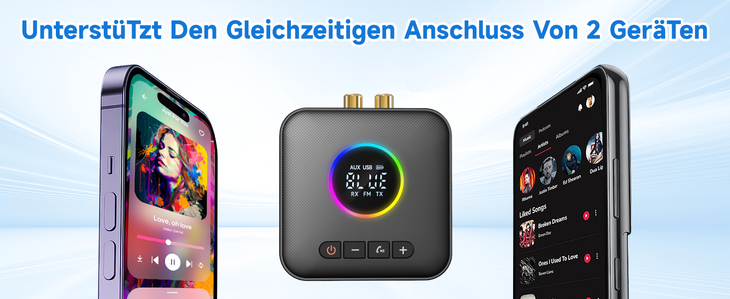 Bluetooth 5.4 Передавач та приймач AXFEE HiFi, 2-в-1, для аудіосистем, автомобілів, TV, з 3.5mm RCA, чорний