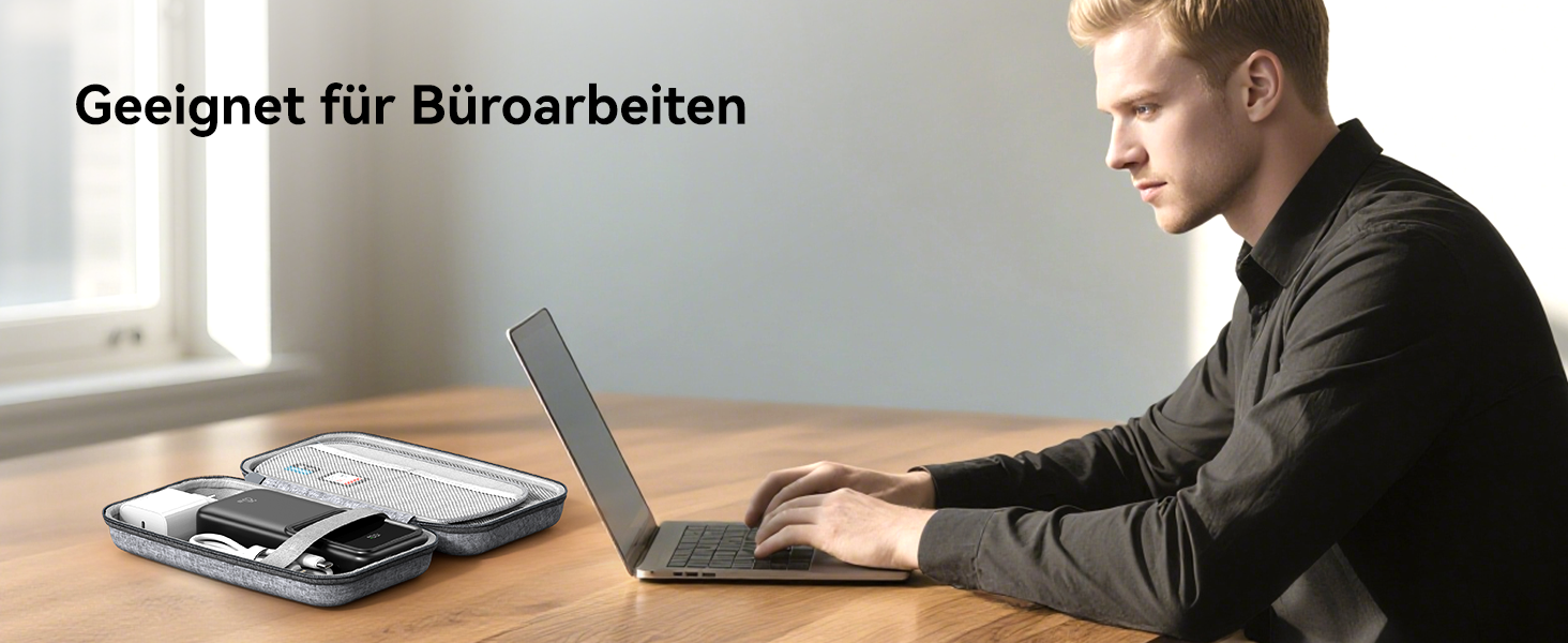 Водонепроникна електронна органайзер для кабелів, портативна двошарова кабельна сумка