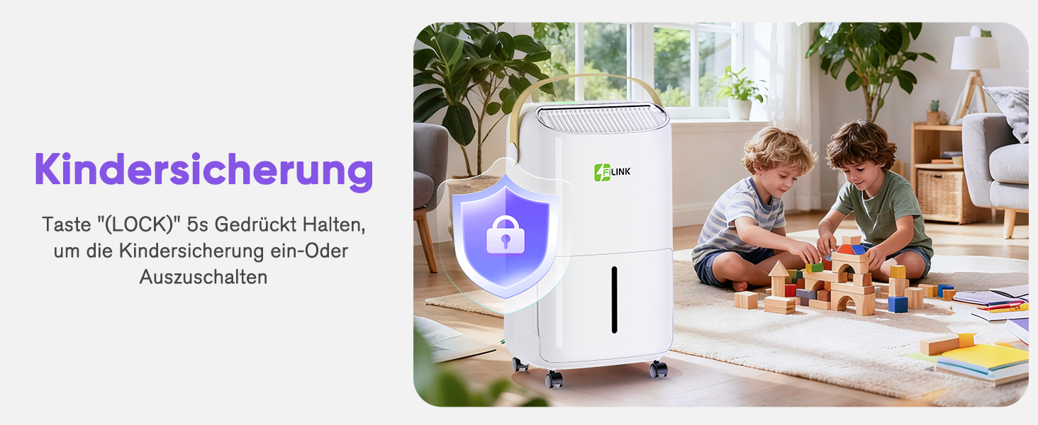 Електричний осушувач повітря 9л/24г, тихий, з дитячим блокуванням, захистом від переливу та автоматичним перезапуском. Підходить для спальні, ванної кімнати, підвалу та пральні. Осушувач повітря 16л/день.