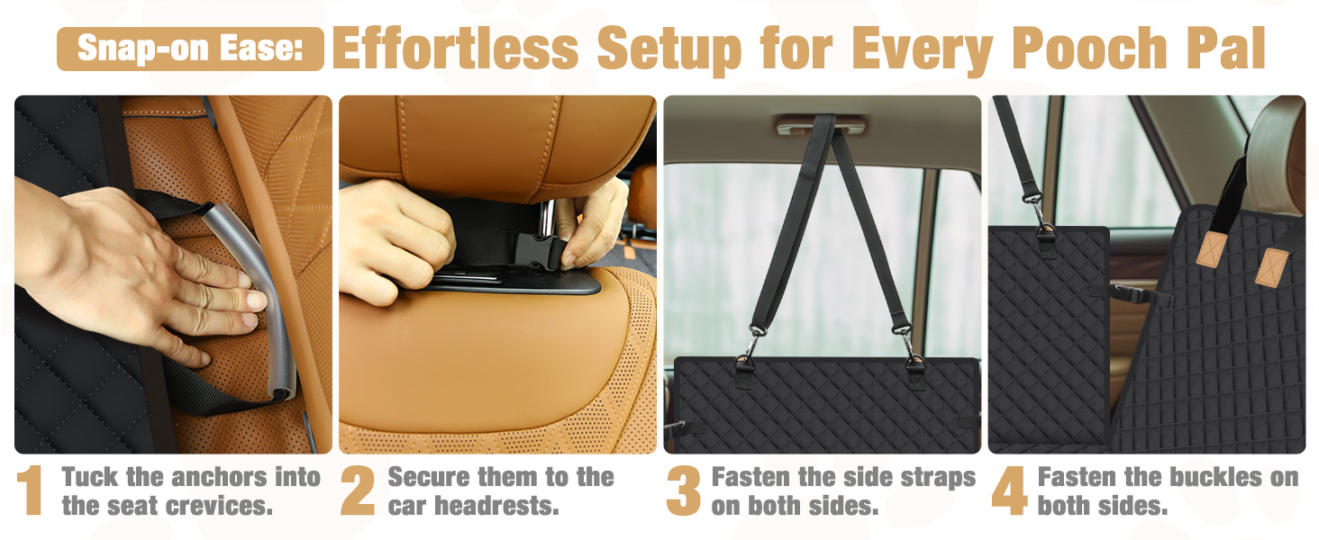 Накладка на сидіння автомобіля для собак Lekeinchi - водовідштовхувальна, стійка до подряпин, з 6 дерев'яними планками та ременями безпеки (140x77 см, камуфляж)