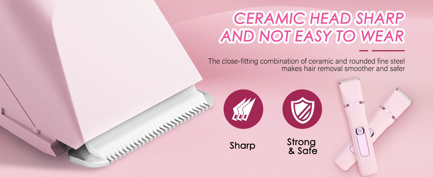 Електричний жіночий тример 3-в-1 MIFXIN для бікіні, тіла, обличчя. Вологостійкий IPX6. У комплекті: тример, епілятор, бритва. (Лідний/Рожевий)