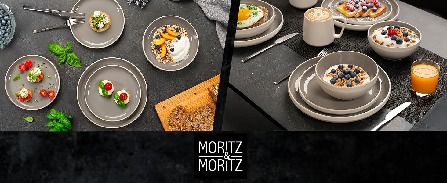 Набір кавових чашок Moritz & Moritz CAVO, 6 шт. (500 мл), кераміка, стильний дизайн з ручкою, для кави, чаю, капучино