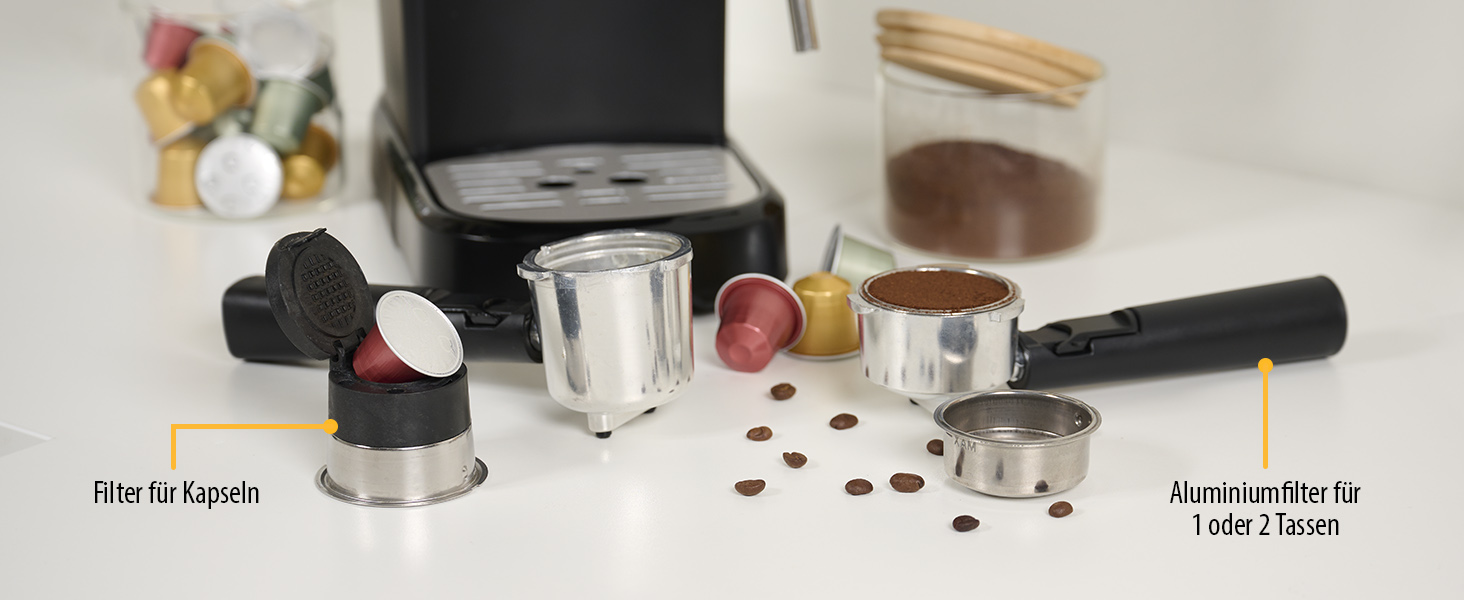 Еспресо-машина Tristar CM-2278: 2 чашки, Nespresso, кава, 20 bar, підігрів чашок
