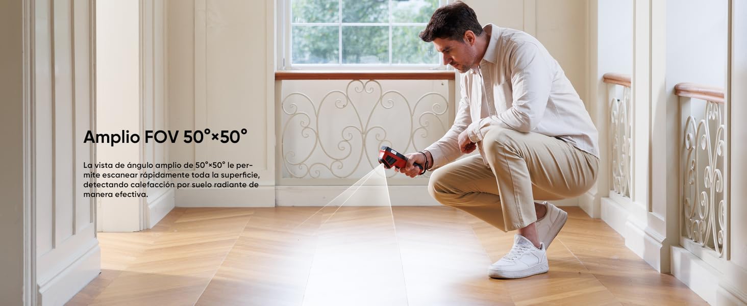 Термометр Eco Lite: діапазон -20°C до 550°C, візуальний дисплей, інфрачервоний датчик, HVAC-інструмент, подвійний режим, 14 годин роботи