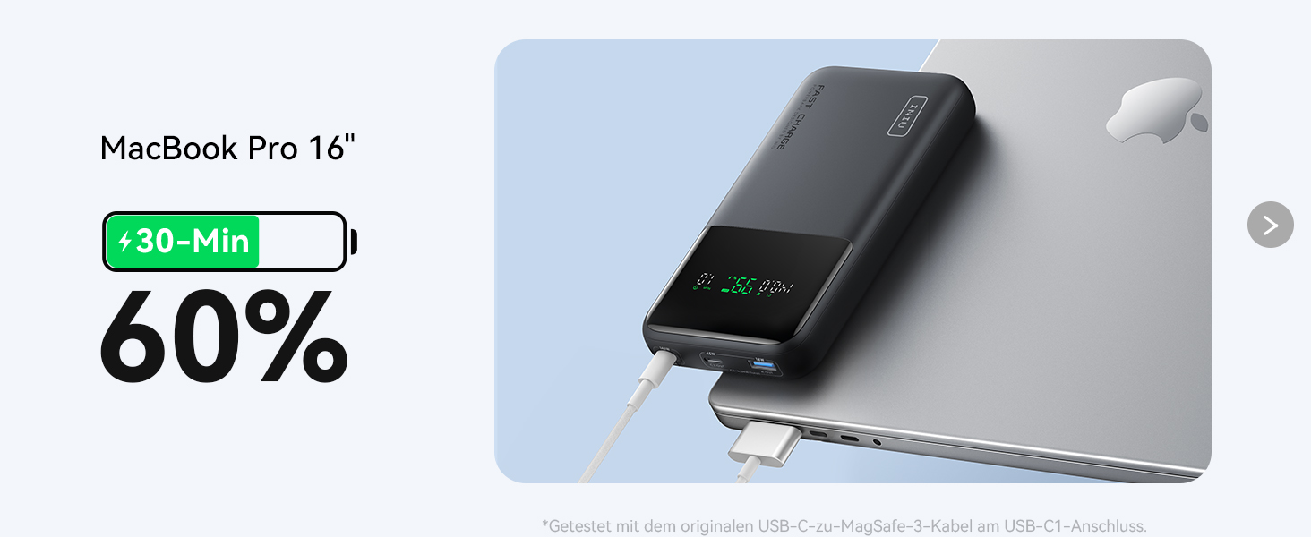 Power Bank INIU 25000mAh 140W: Швидка зарядка для телефону, ноутбука, MacBook, iPad, iPhone, Samsung, Steam Deck. Білий, компактний.