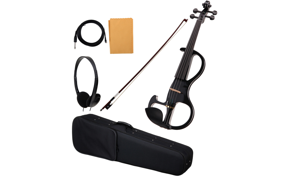 Електроскрипка Cantabile EV-90BK чорна (Fichte/Ahorn/Ebenholz) з підсилювачем