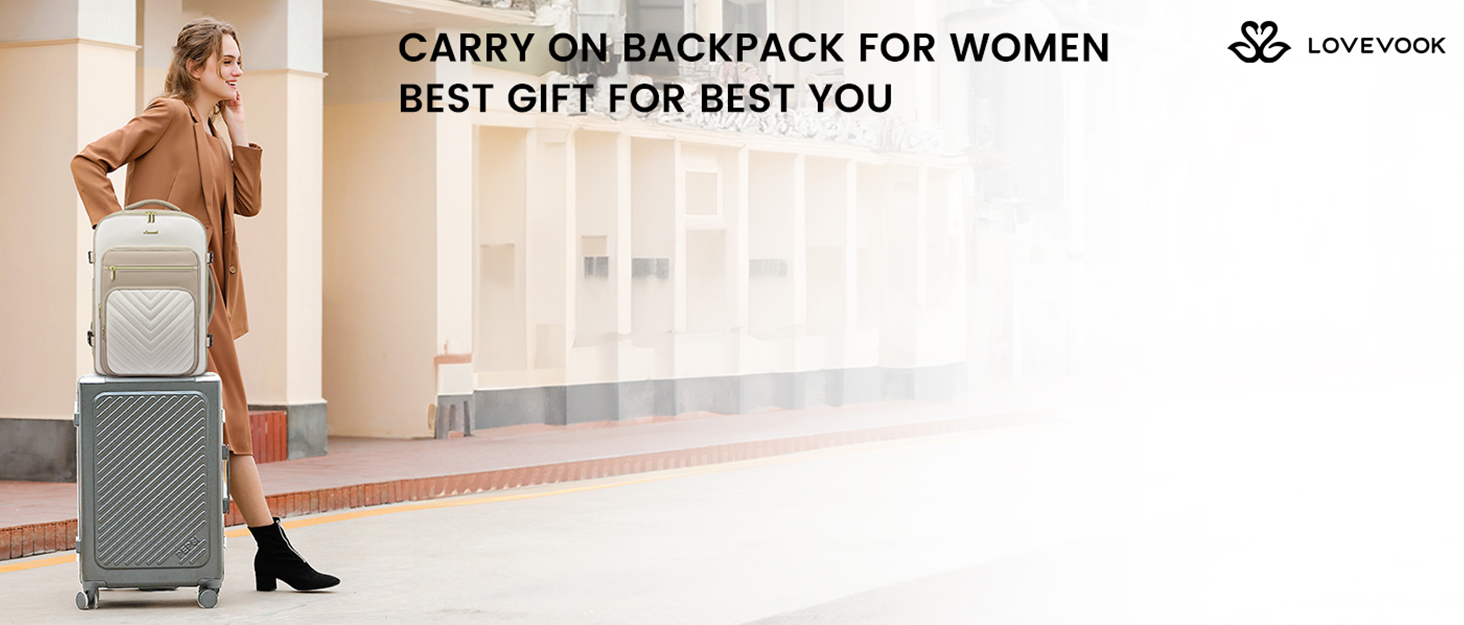 Рюкзак LOVEVOOK 40L для ручної поклажі в літак, водонепроникний, з відділенням для ноутбука 17 дюймів, для подорожей, роботи, хайкінгу, оливково-бежевий