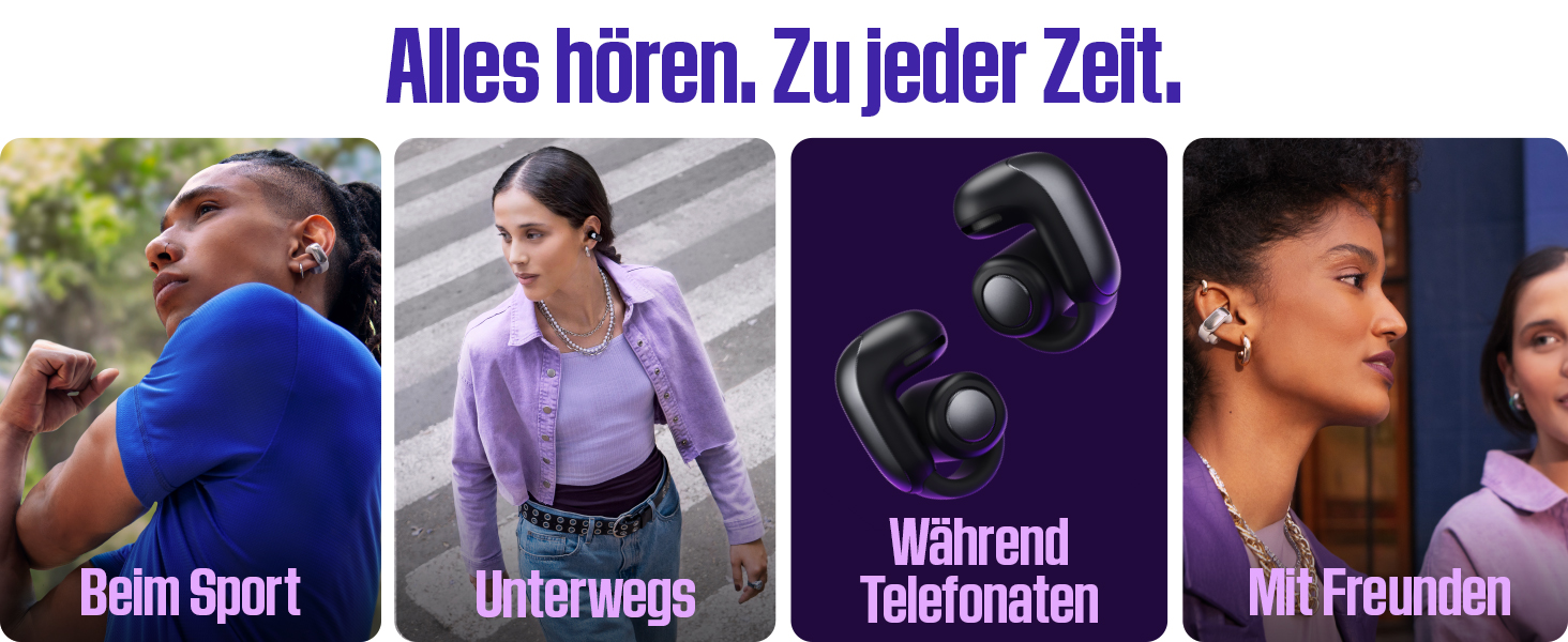 Навушники Bose Ultra Open Earbuds: бездротові, відкриті, з технологією OpenAudio, білий (Rauchweiß)