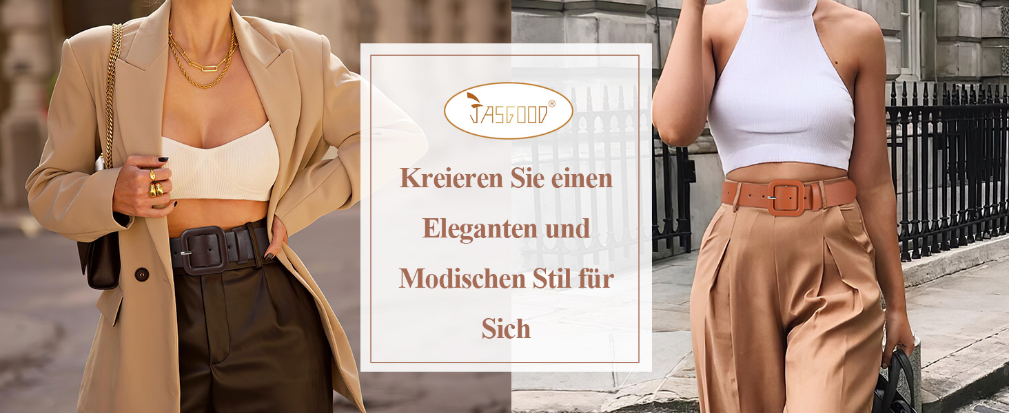 Жіночий шкіряний пояс JasGood пастельно-рожевого кольору, широкий, з квадратною пряжкою для джинсів, штанів та суконь, 110 см (під талію 76-88 см)