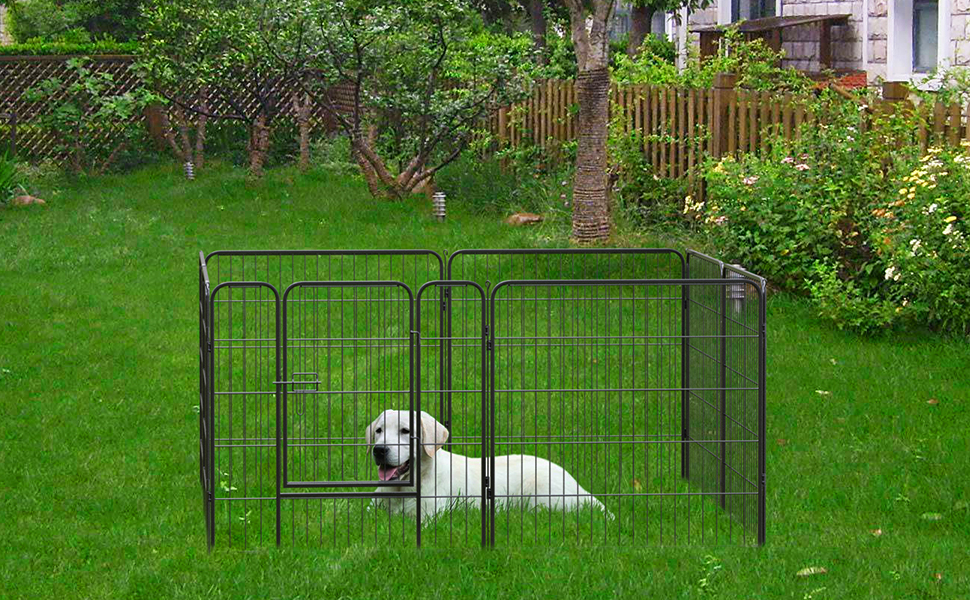 Металевий вольєр для цуценят та собак, 12-секційний загін, висота 60 см, для собак та цуценят