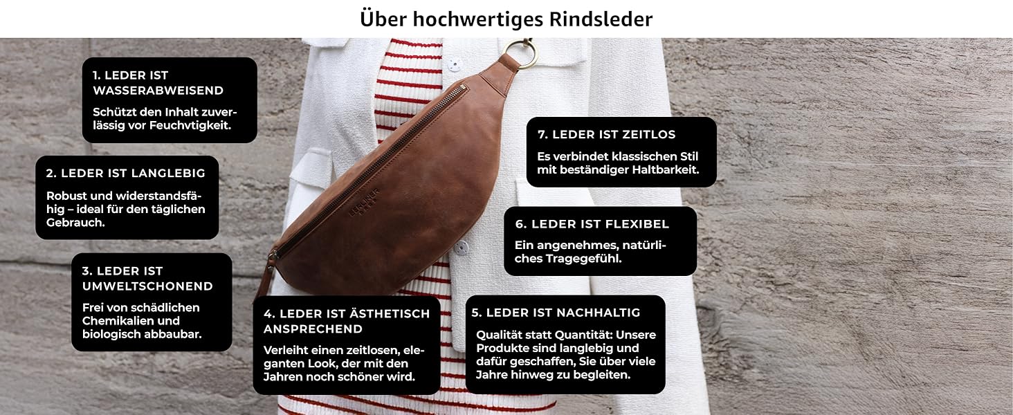 Чоловіча/Жіноча сумка через плече Berliner Bags Preiu Bauchtasche, сумка на пояс, шкіряна, кросбоді, для чоловіків та жінок (Camel, XL)