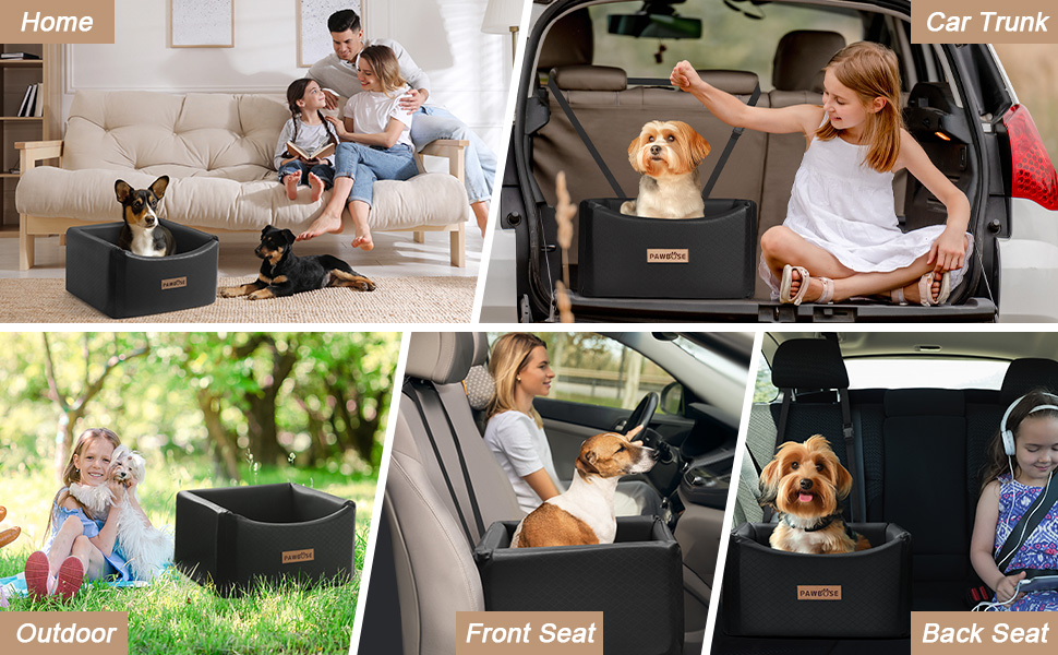 Автокрісло для собак - безпечне та зручне автоліжко для маленьких та середніх собак до 35 кг, з ременем безпеки та водонепроникним покриттям