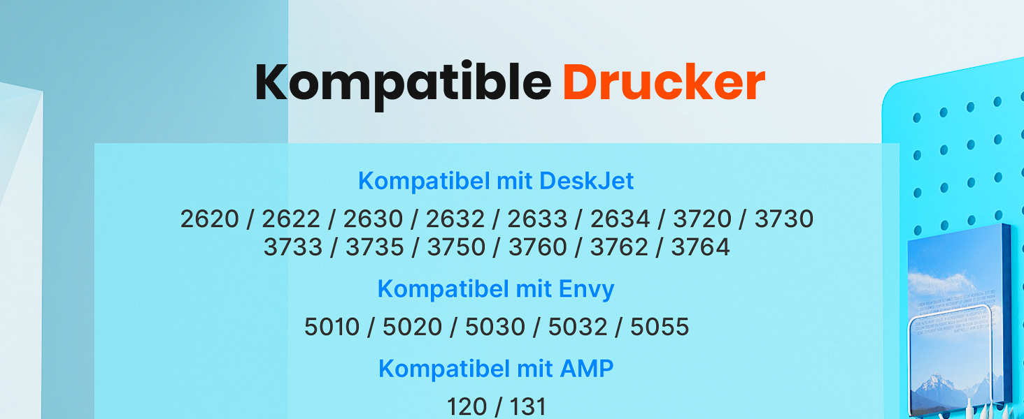 Комплект картриджів HP 304 / 304XL (чорний та кольоровий) для принтерів HP DeskJet 2600, 2620, 3700, 3720, 3750, 3760 та HP Envy 5010, 5020, 5030, 5032 — сумісні