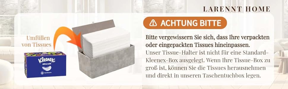 Скляниця для серветок з дерева та металу, 24x12x9 см, сіра, для дому, ванної кімнати, офісу