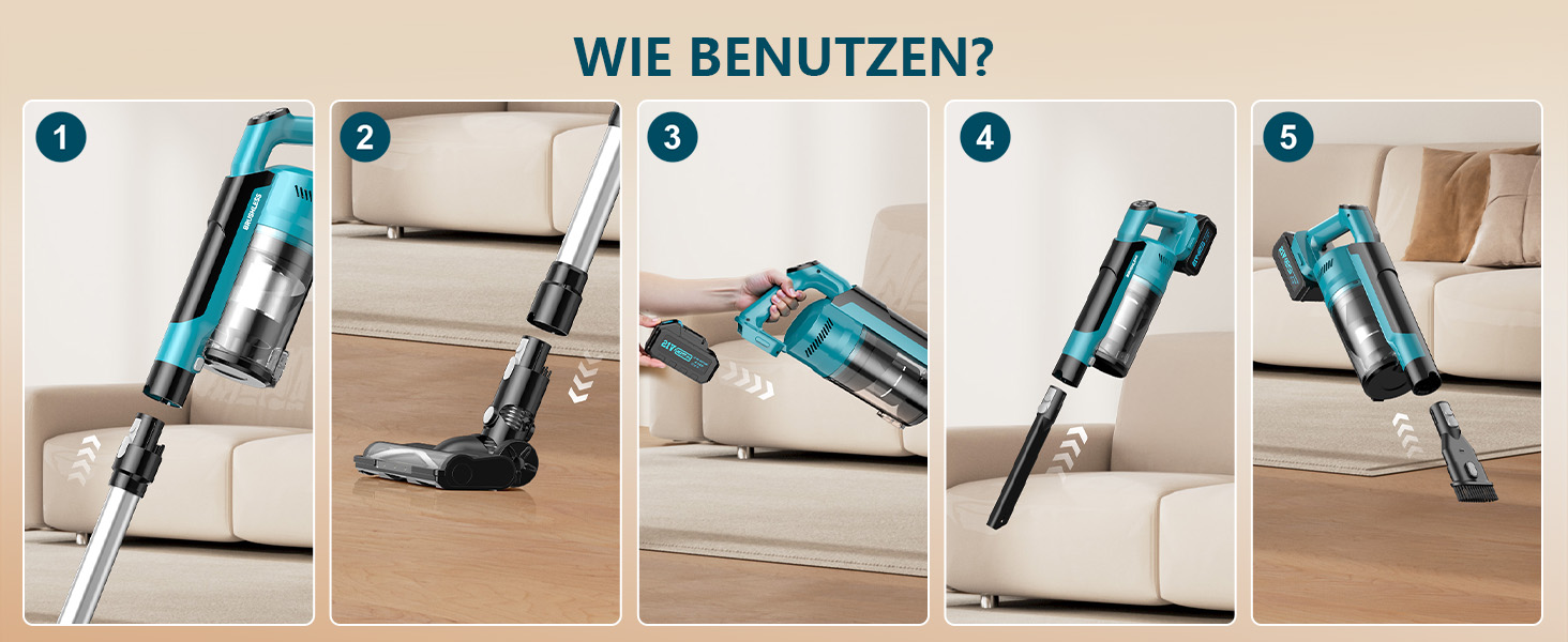 Акумуляторний пилосос 700W з безщітковим мотором, 60000Pa, 70 хвилин роботи, Smart Display, захист від заплутування, для твердих поверхонь та шерсті тварин