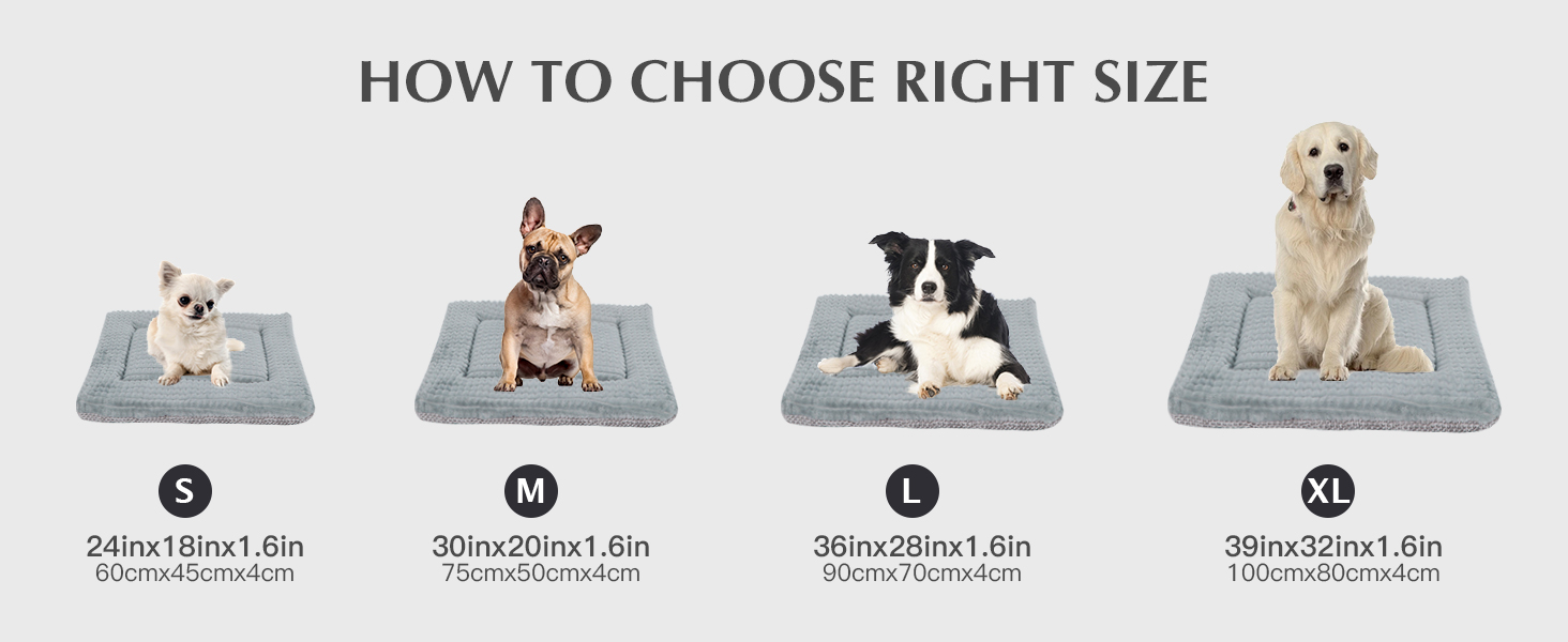 Килимок для собак Vejaoo XZ016 сірий, 60x45 см: миється, м'який, теплий