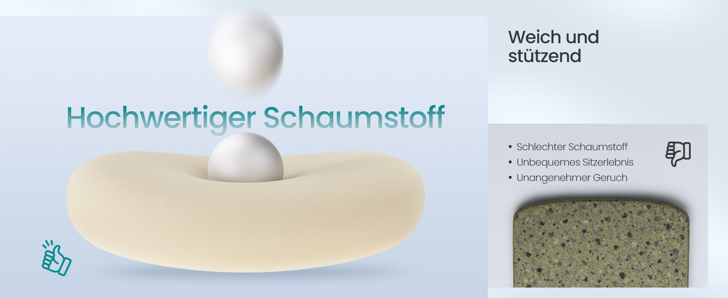 Офісний стіл SONGMICS - ергономічне крісло, комп'ютерне крісло з регульованою поперековою та підголовною підтримкою, до 150 кг, регульована висота, OBN066BH01 (Сірий голуб)