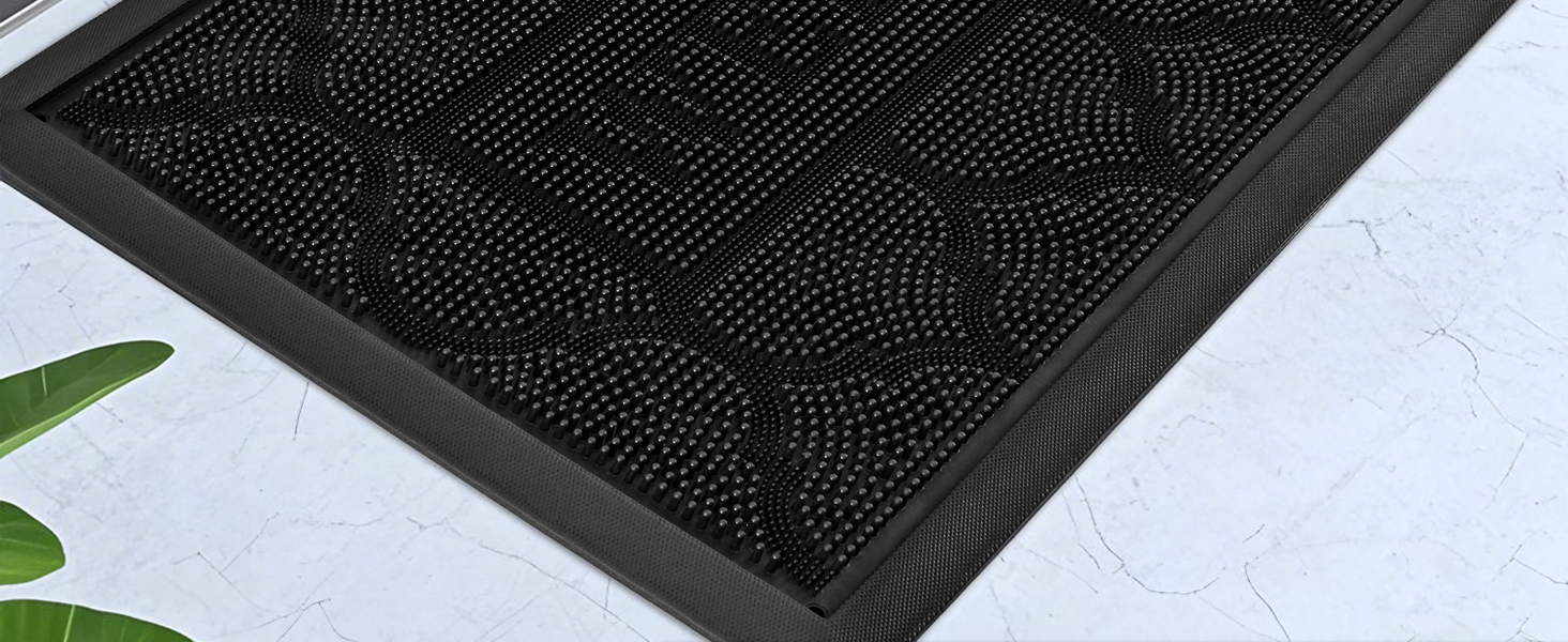 Килимок для дому та вулиці Alishomtll 43x75 см - водонепроникний, неслизький, миючий