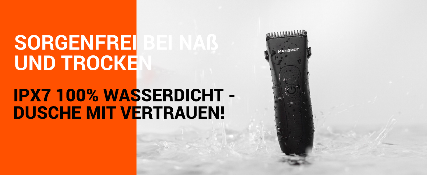 Триммер для тіла MANSPOT: чоловічий, вологостійкий, для інтимної зони, для тіла, для ніг, грудей, пахв, USB-C, для сухого та мокрого гоління