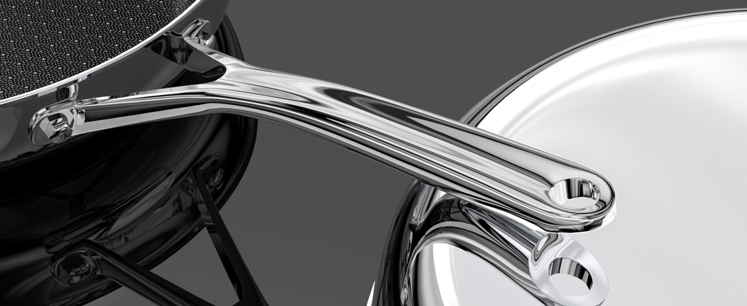 Сковорода керамічна Innerwell 28 см з нержавіючої сталі, антипригарна, без PFAS/PFOA/PTFE, для індукційних, газових та електричних плит, придатна для духовки та посудомийної машини