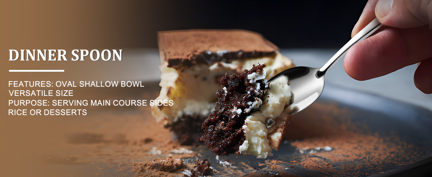 Набір столових приборів TAN REN, чорний, 48 предметів (8 осіб), з ножем для стейка, нержавіюча сталь