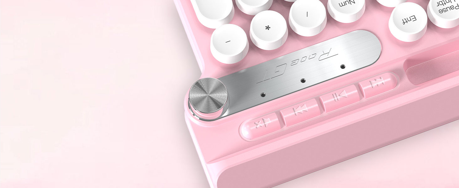 Ігрова клавіатура та миша RaceGT з RGB підсвічуванням, 104 клавіші, вологостійка, 7 кнопок миші 6400 DPI, QWERTZ (DE-Layout), рожевий колір