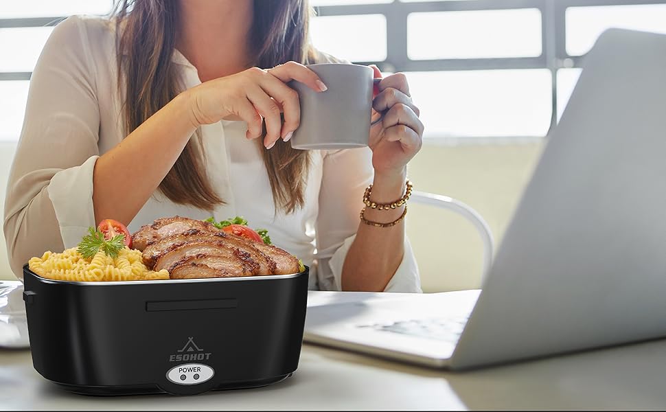 Електрична ланчбокс з підігрівом 1.5L для авто, вантажівки, офісу (1.5L x 4)