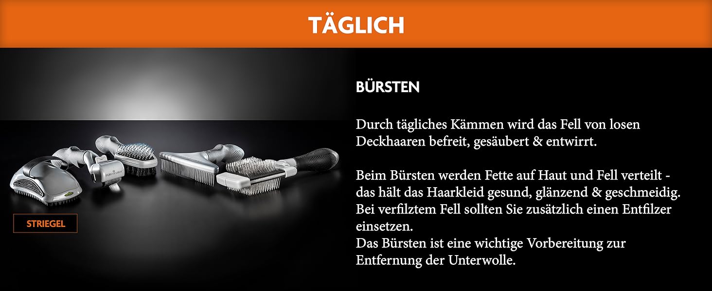 FURminator гребінець для довгошерстих собак та котів - щітка для запобігання ковтунів та сплутаного хутра, версія 2.0