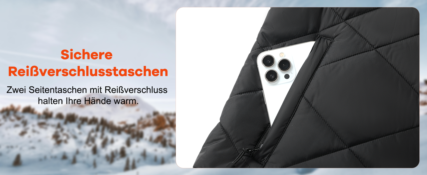 Електрична гріюча жилетка для жінок, 18400mAh, 7.4V, тепла степна жилетка на зиму, чорна (M)