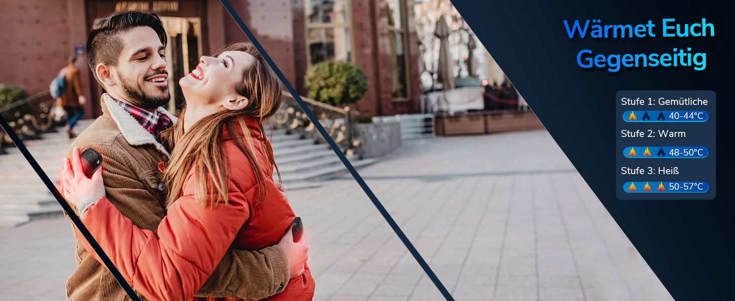 Електричний нагрівач для рук, перезаряджуваний, 2 шт. (Blue)