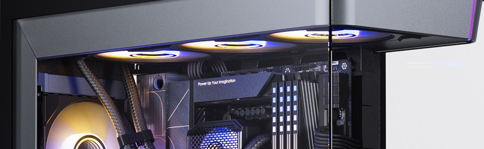 Корпус для ПК Phanteks Evolv S2 Midi-Tower, E-ATX, чорний, панорамне скло, RGB, Back-Connect, 4 вентилятори 120 мм