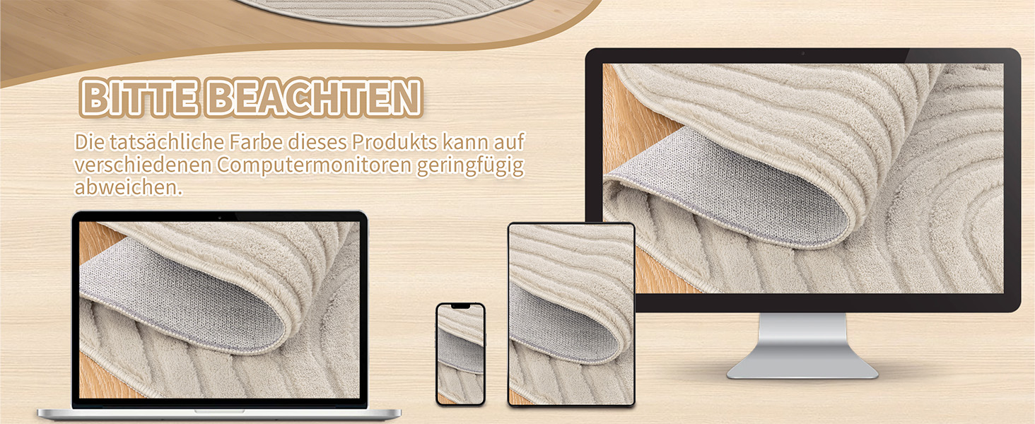 Килим для вітальні 160x230 см, великий пухнастий з коротким ворсом, миючий, сучасний, з 3D ефектом, нековзний, для їдальні, кухні, спальні, бежевий