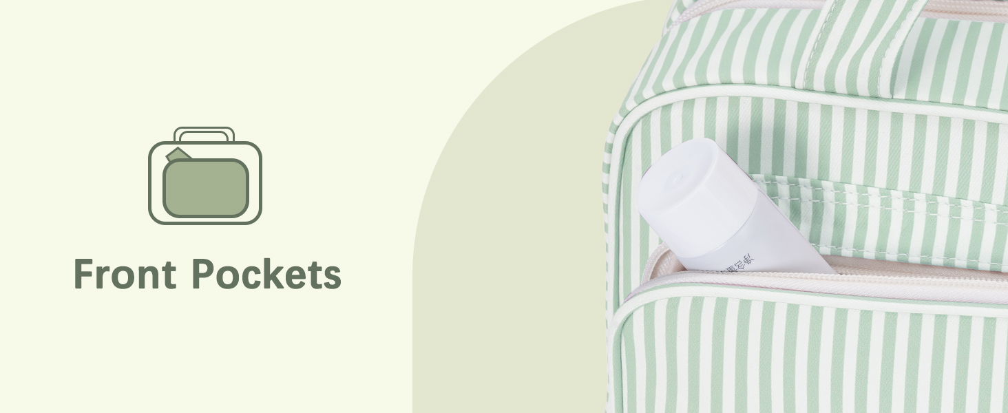 Набір для гігієни Narwey для дівчаток: велика косметичка/валіза для душу з сіткою, зелено-блакитна, L