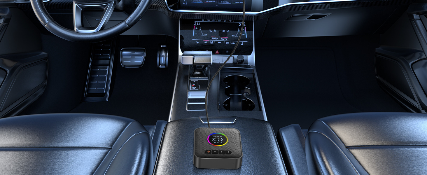 Bluetooth 5.4 Передавач та приймач AXFEE HiFi, 2-в-1, для аудіосистем, автомобілів, TV, з 3.5mm RCA, чорний