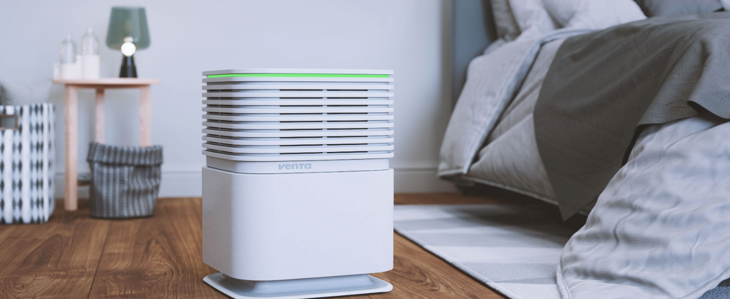 Повітряочисник та зволожувач Venta AW735 Hybrid: 6 л, 350 мл/год, H13, активне вугілля, керування через додаток, 50 м²/125 м²
