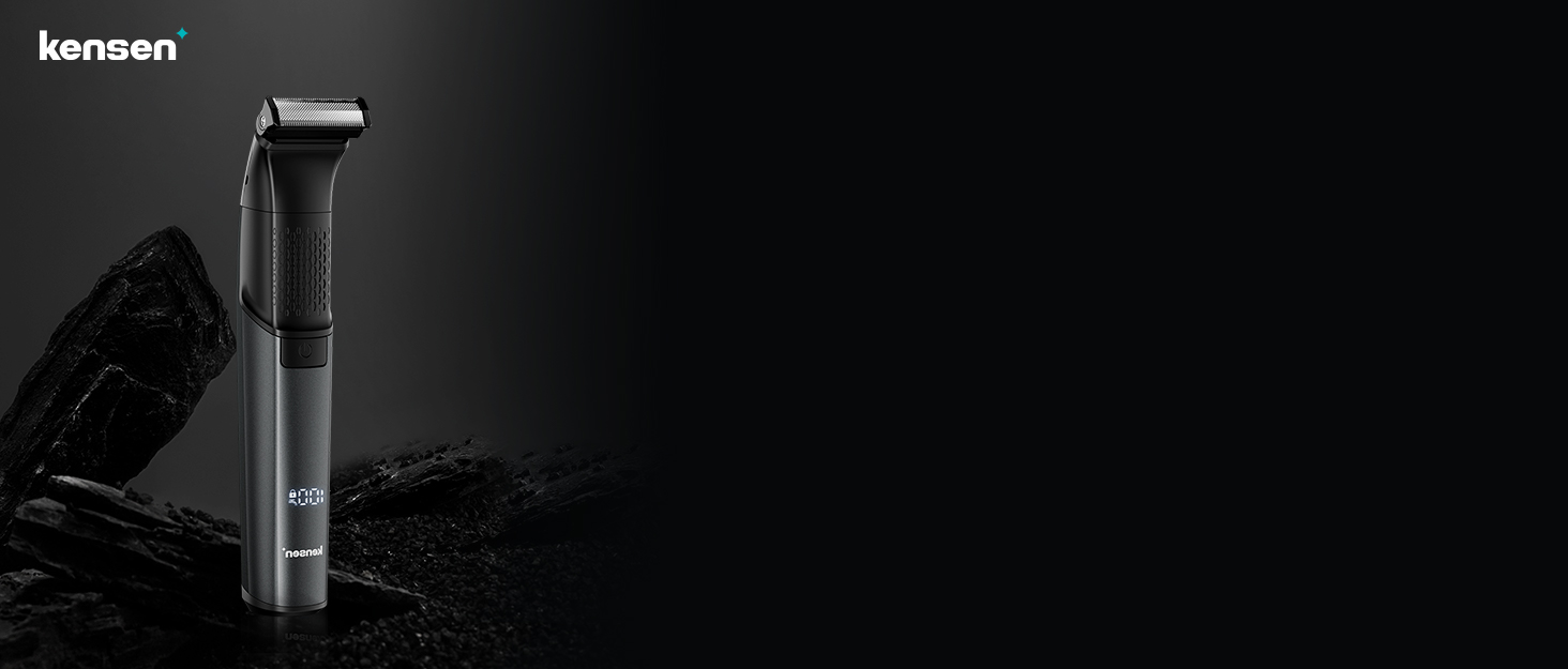 Мультитриммер для тіла чоловічий 2-в-1: тіло, обличчя, інтимна зона. Вологостійкий, USB-C. З насадками.