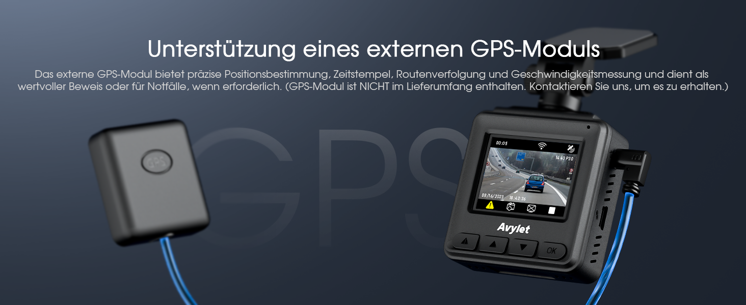 Відеореєстратор Auto WiFi 2K Mini з GPS, IPS-дисплеєм, нічним баченням та G-сенсором