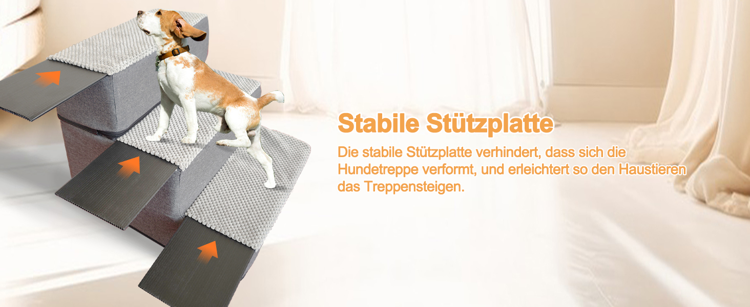 Сходинка для собак та котів Galatée: зручна та безпечна драбинка для дому (4 сходинки)