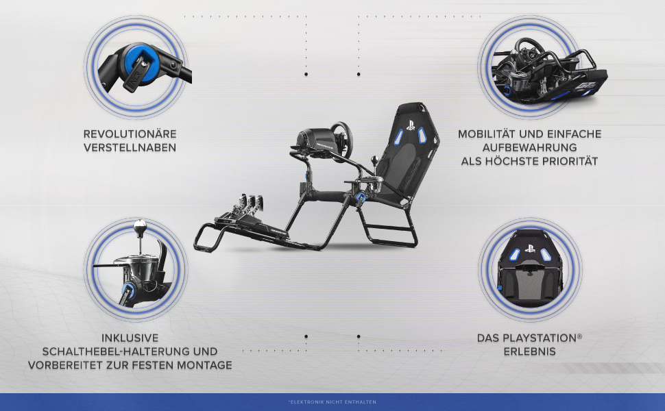 Next Level Racing F-GT Lite Складаний симулятор кокпіту (PlayStation Edition)