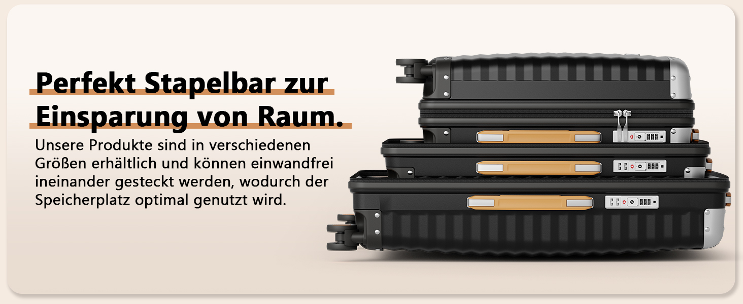 Набір валіз Joyway 3 шт. з жорстким корпусом, легкий, PP, TSA замок, 4 колеса, рожеве золото, 20'+24'+28'