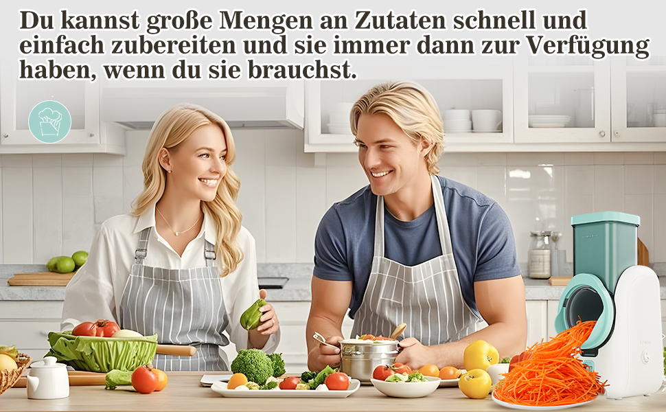 Електричний набір для нарізки овочів та фруктів 6-в-1: терка, шинковка, нарізка для овочів, фруктів, сиру та горіхів. Білий та зелений колір