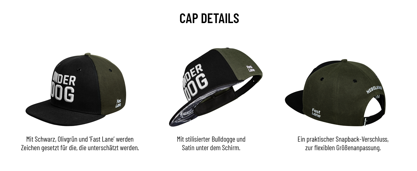 Кепка Nebelkind Snapback Unisex, чорний з оливковим, регульована, трендова streetwear, якісна бейсболка з прямим козирком