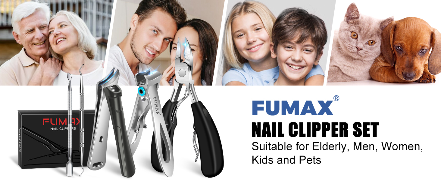 Ножиці для обрізання нігтів на ногах для літніх людей та чоловіків з широким отвором, довга ручка, гострі леза. Набір для педикюру